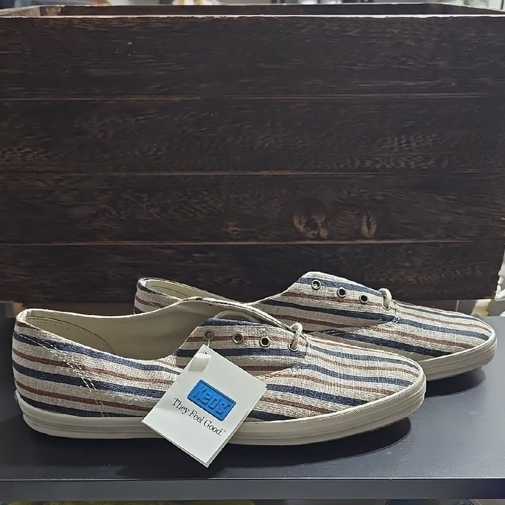 Keds Men's Striped Casual Shoes - Brown and Tan